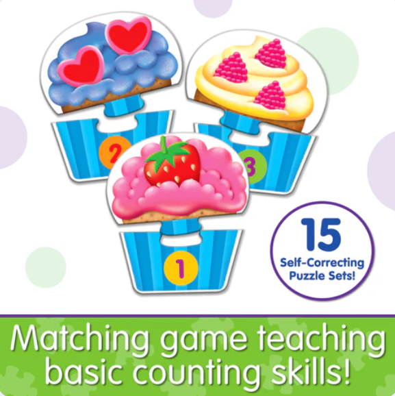 The Learning Journey - MY FIRST MATCH IT! - COUNTING CUPCAKES