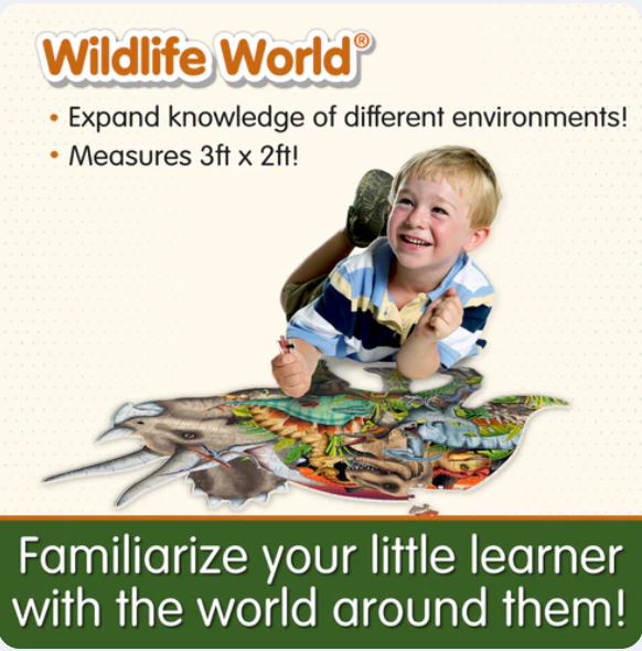 The Learning Journey - WILDLIFE WORLD - DINOSAURS PUZZLE (200PCS)
