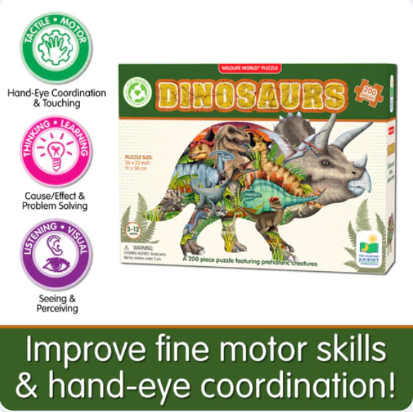 The Learning Journey - WILDLIFE WORLD - DINOSAURS PUZZLE (200PCS)