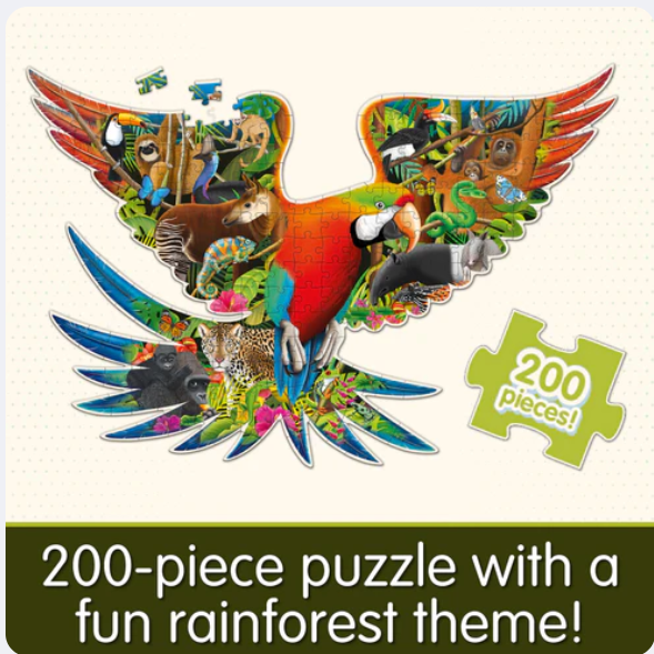 The Learning Journey - WILDLIFE WORLD - RAINFOREST PUZZLE (200PCS)