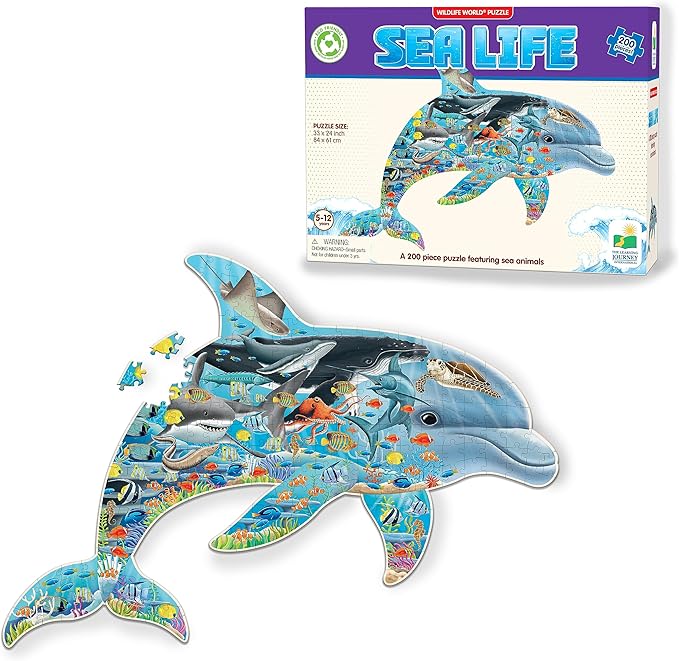 The Learning Journey - WILDLIFE WORLD - SEA LIFE PUZZLE (200PCS)