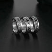 The Stars And The Moon Rotating Titanium Steel Women Ring