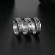 The Stars And The Moon Rotating Titanium Steel Women Ring