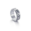 The Stars And The Moon Rotating Titanium Steel Women Ring