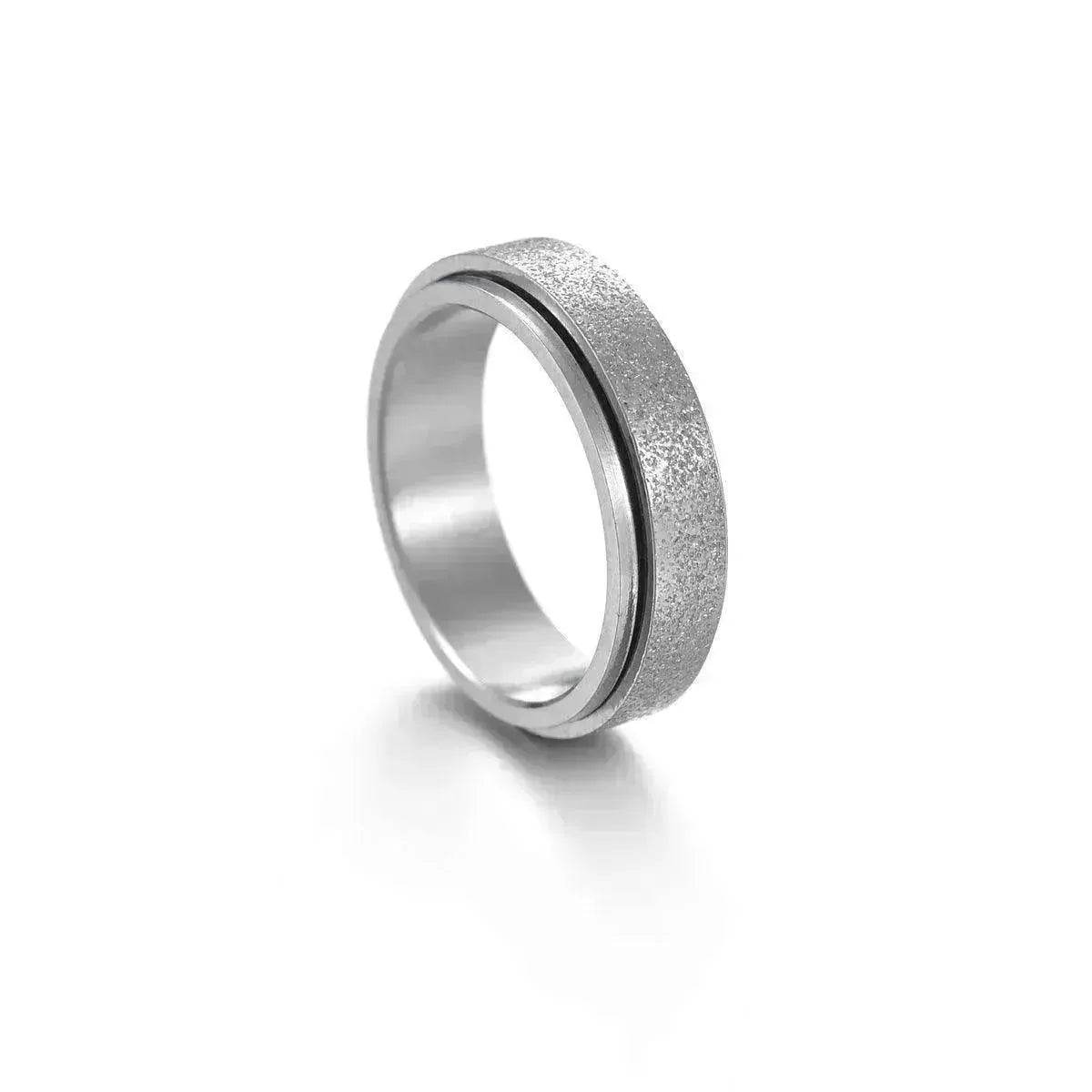 The Stars And The Moon Rotating Titanium Steel Women Ring