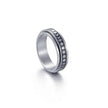 The Stars And The Moon Rotating Titanium Steel Women Ring