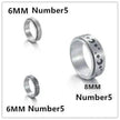The Stars And The Moon Rotating Titanium Steel Women Ring