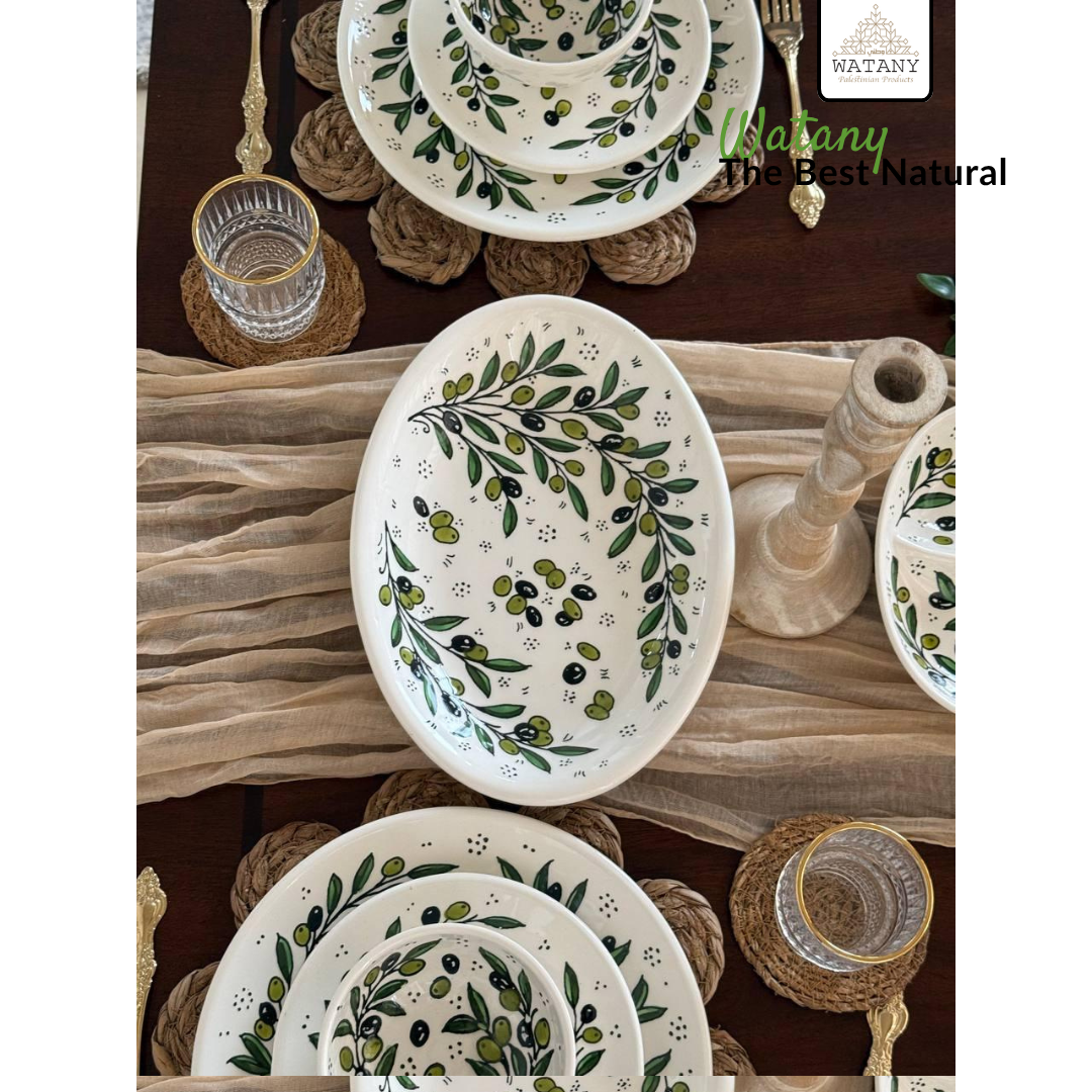 Handcrafted Ceramic Dinnerware Set for 6 – Luxury Tableware Dinner Set & Homeware Decor
