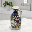 Ceramic Oil Jug ( Oil Dispenser) 15 cm (Olives, Colorful & Blue Floral) – Oil Pourer
