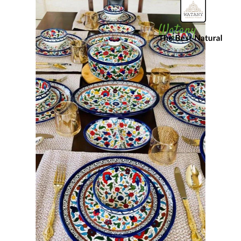 Handcrafted Ceramic Dinnerware Set for 6 – Luxury Tableware Dinner Set & Homeware Decor