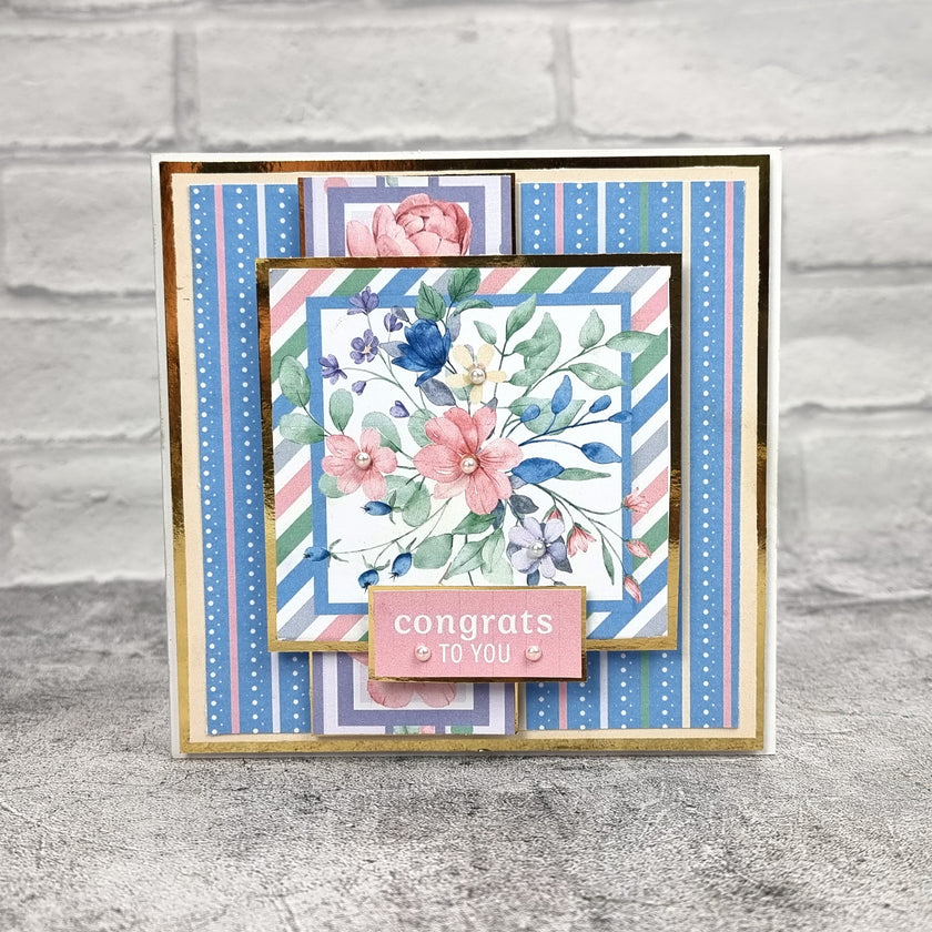 The Paper Boutique Sunny Gardens 8 in x 8 in Decorative Paper Pad