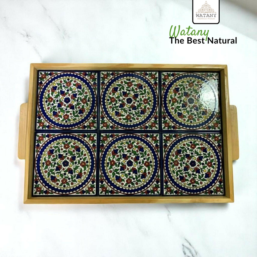 Palestinian Food Tray 45×24 cm