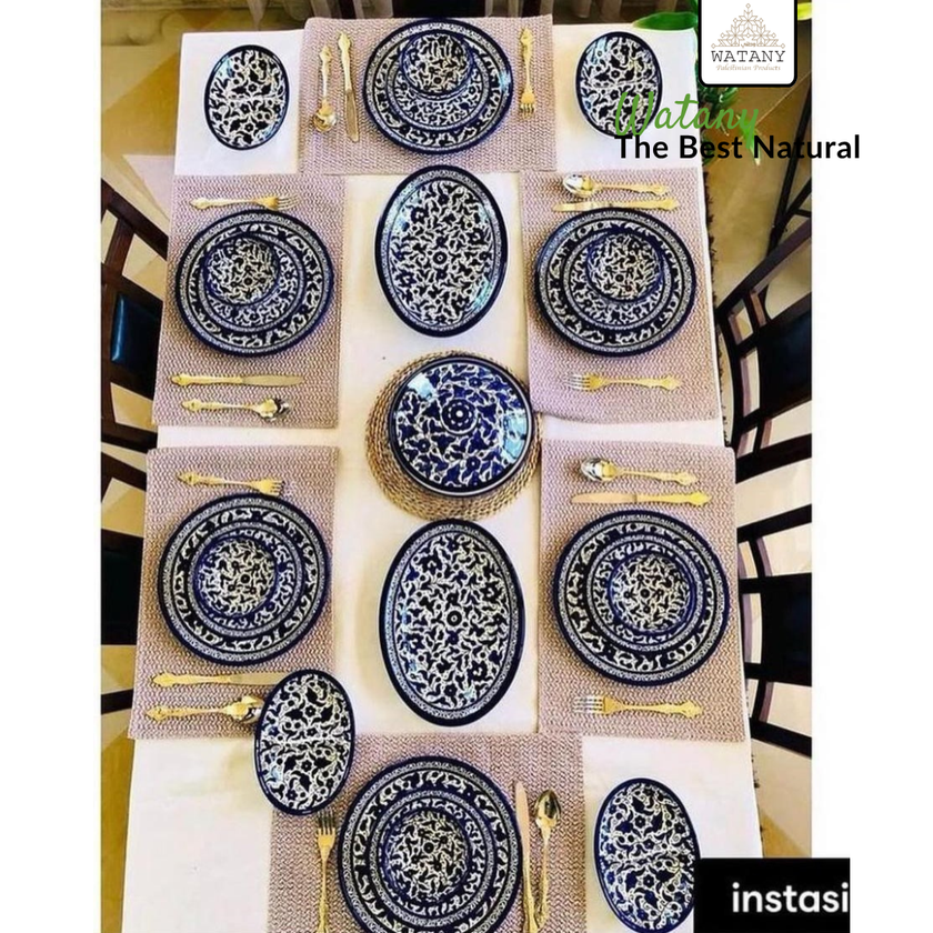 Handcrafted Ceramic Dinnerware Set for 6 – Luxury Tableware Dinner Set & Homeware Decor