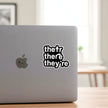 Their There They're | Vinyl Sticker