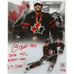 Akil Thomas Autographed Team Canada 2020 World Juniors Golden Goal LE /16 Artwork 8x10 Photo Inscribed 