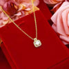 Three-piece Fashion Micro Inlaid Zircon Suit Women Necklace Earring Ring