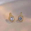 Three-piece Fashion Micro Inlaid Zircon Suit Women Necklace Earring Ring