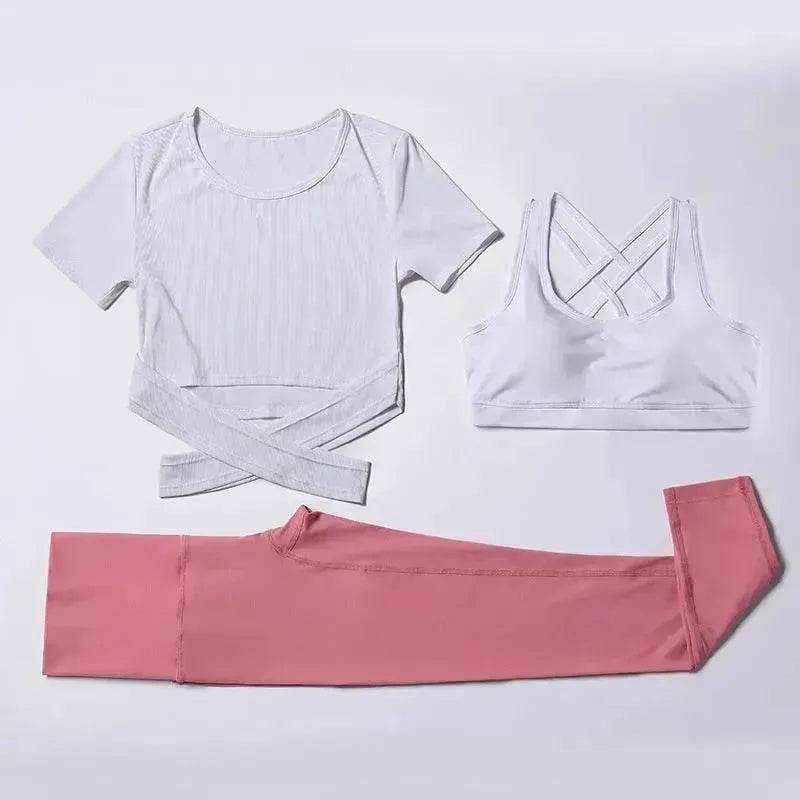 Three-piece speed suit for gym yoga wear