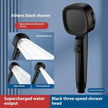 Three-speed Filter Supercharged Square Shower Head Handheld Nozzle