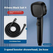 Three-speed Filter Supercharged Square Shower Head Handheld Nozzle