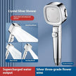 Three-speed Filter Supercharged Square Shower Head Handheld Nozzle