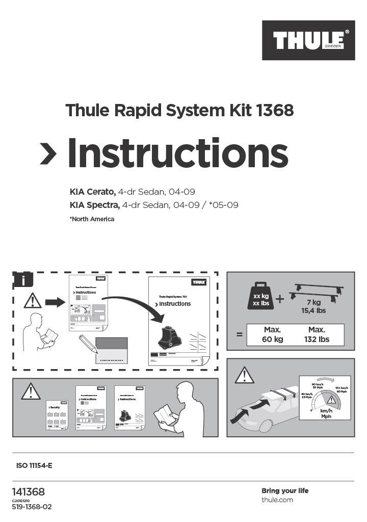 Thule Rapid System Fit Kit 1368