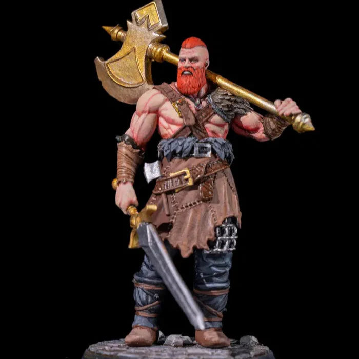 Human Barbarian | Axe & Sword | 5e