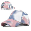 Tie-Dye Hat Pure Cotton Sun Visors Ponytail Cap