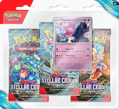 Pokémon TCG - Scarlet & Violet - Stellar Crown - 3 Packs Blister (Tinkaton/Latios)