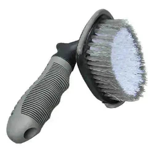 Tire PVC Brush With Soft Handle Steel Rim Wheel Hub Brush