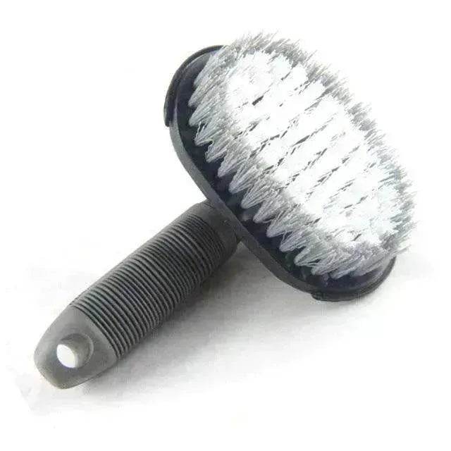 Tire PVC Brush With Soft Handle Steel Rim Wheel Hub Brush