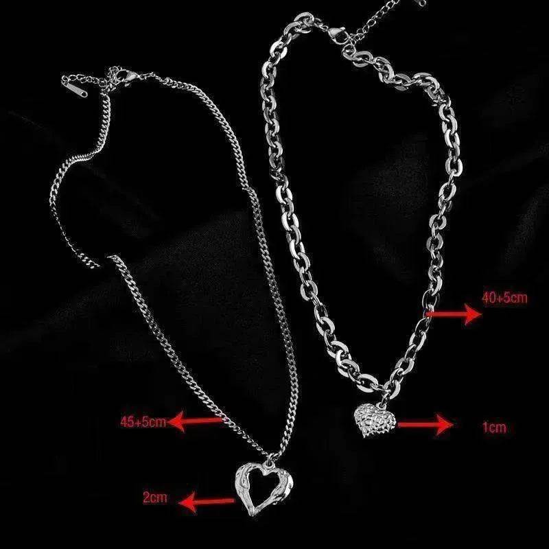 Titanium Steel Angel Wings Love Necklace For Women