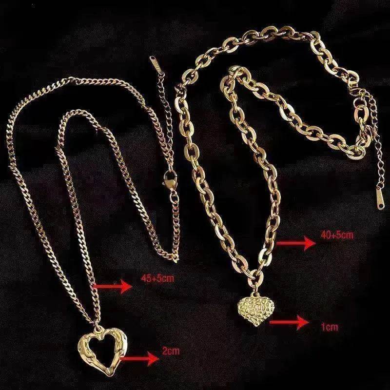 Titanium Steel Angel Wings Love Necklace For Women