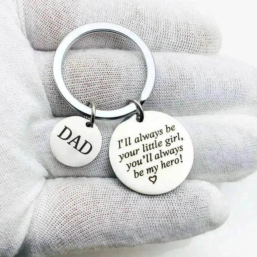 Titanium steel keychain