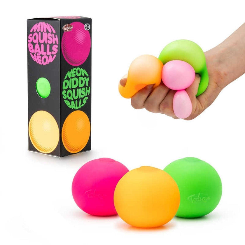 Tobar - Neon Diddy Squish Balls ( 3Pk )