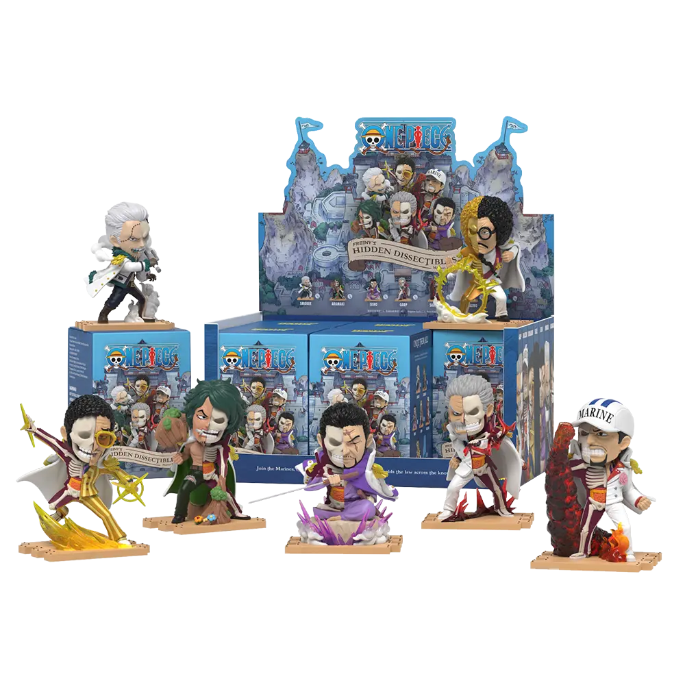 Boîte aveugle des Dissectibles cachés de Freeny : One Piece - Édition Marines par Mighty Jaxx