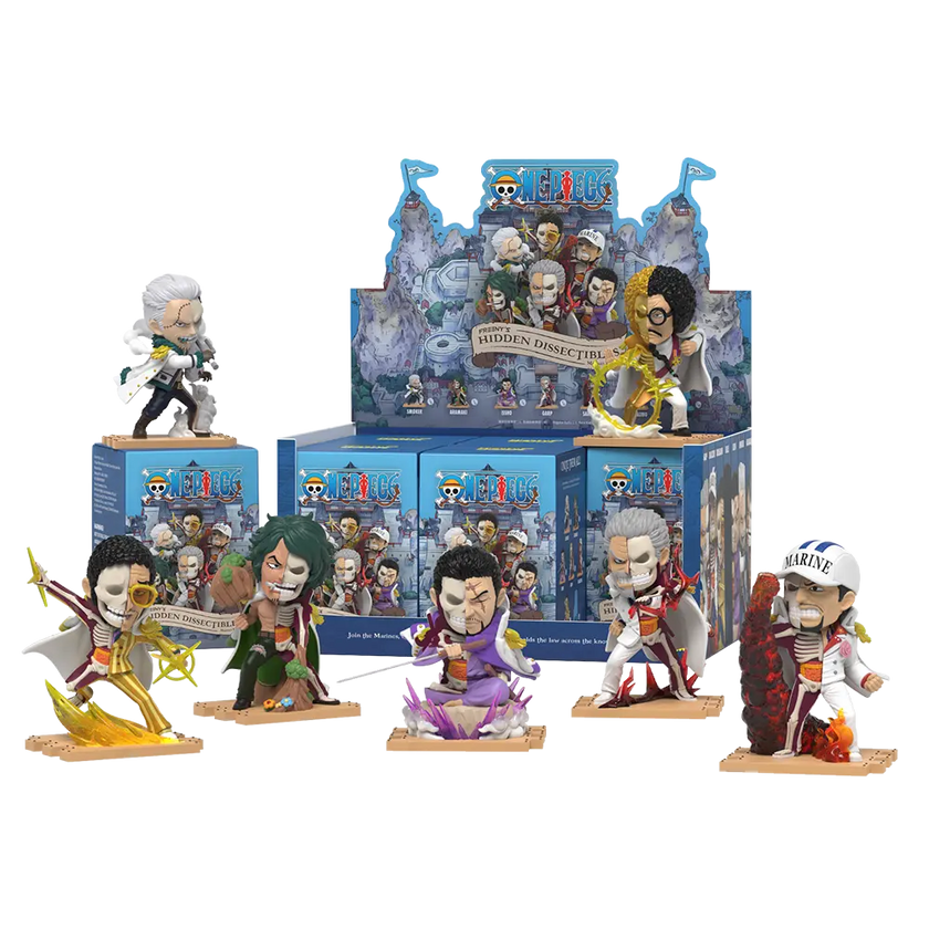Boîte aveugle des Dissectibles cachés de Freeny : One Piece - Édition Marines par Mighty Jaxx