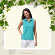 Women's Tommy Bahama Women's Classic Paradise Sleeveless Polo [L]