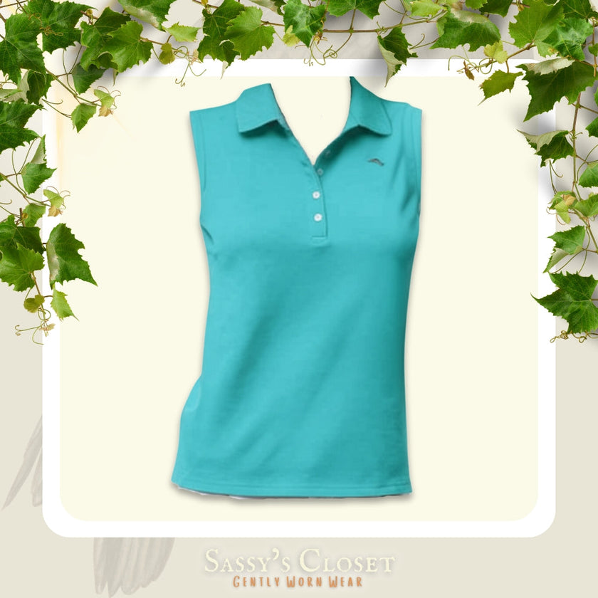 Women's Tommy Bahama Women's Classic Paradise Sleeveless Polo [L]