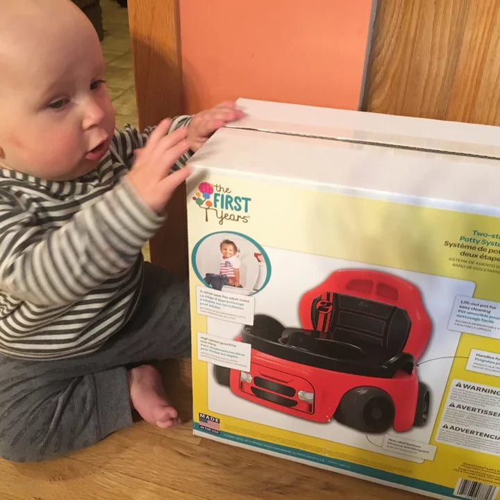 Tomy - Training Wheels - Red Racer Potty!