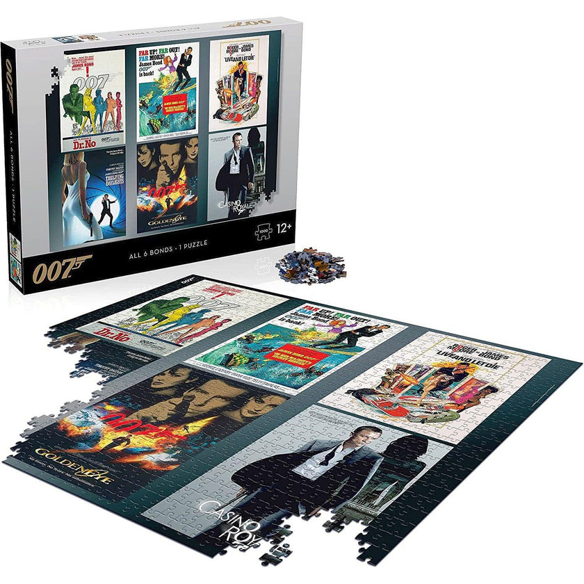 Top Trumps - All 6 Bonds (1000-Piece Puzzle)