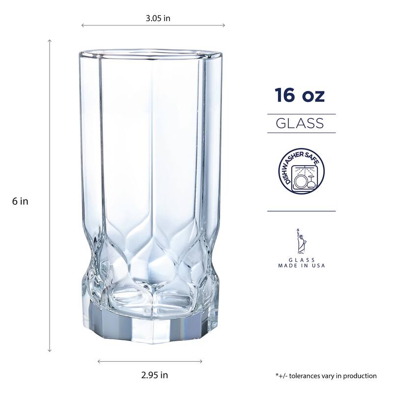 Service de vaisselle en verre Luminarc Topaz 16 pièces