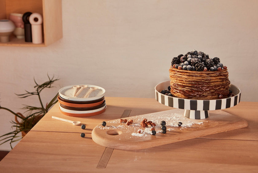 Toppu Tray - Large - White / Black