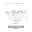 Traditional Japanese Style Hammer Pattern Petal Glass Bowl Set