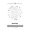 Traditional Japanese Style Hammer Pattern Petal Glass Bowl Set