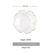 Traditional Japanese Style Hammer Pattern Petal Glass Bowl Set