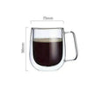 Transparent Double Coffee Cup Mug