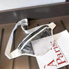 Transparent PVC Zipper Female Ladie Girls Waist Banana Bags Waistband Woman