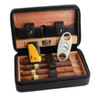 Travel Cigar Humidor - Best Portable Leather Travel Cigar Humidifier Box