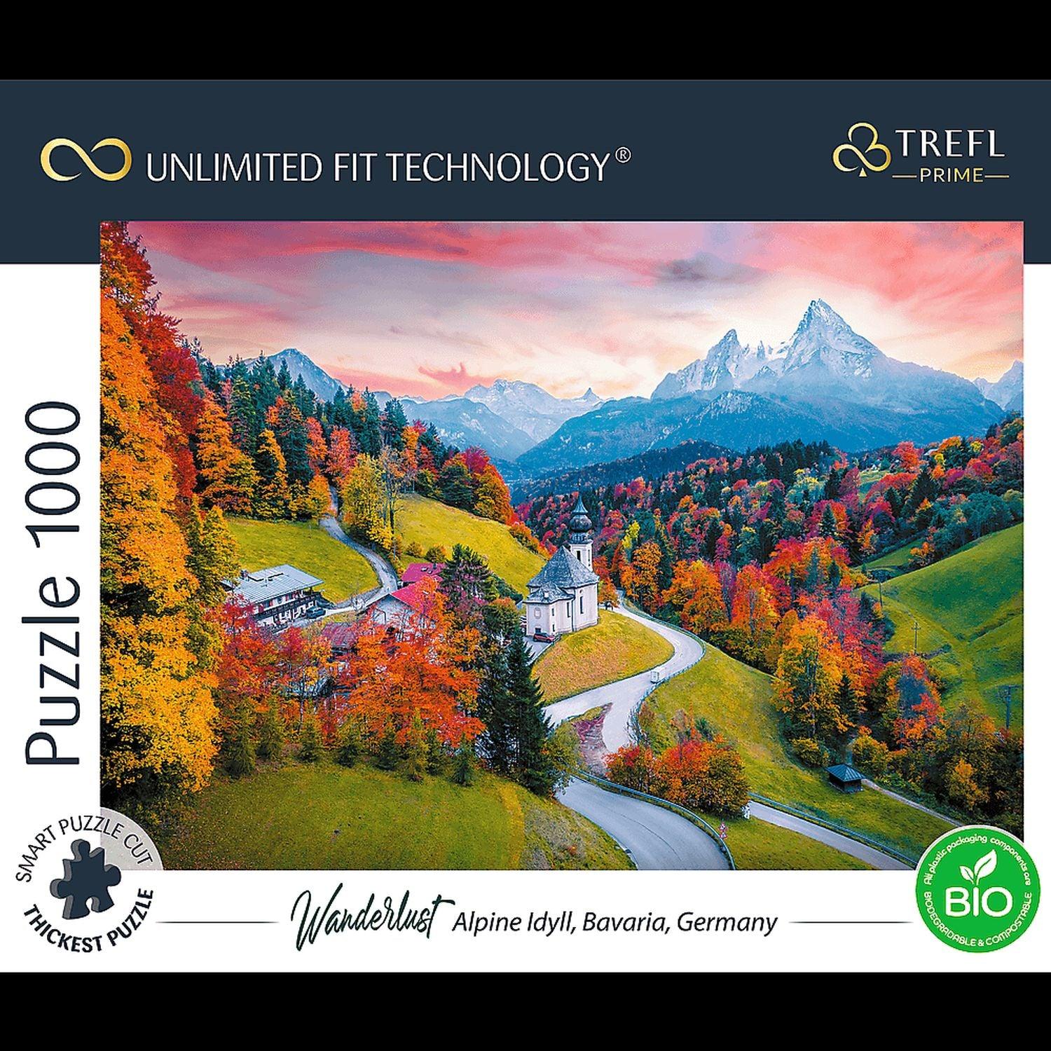 Trefl - Au pied des Alpes, Bavière, Allemagne (Jigsaw Puzzle 1000 pièces)